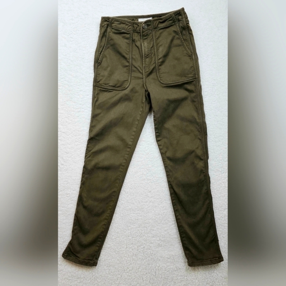 Joie Andira Womens size 26 Cotton Stretch Skinny color  Army Fatigue